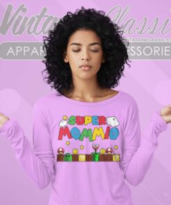 Gift For Mothers Day Super Mommio Long Sleeve Tee