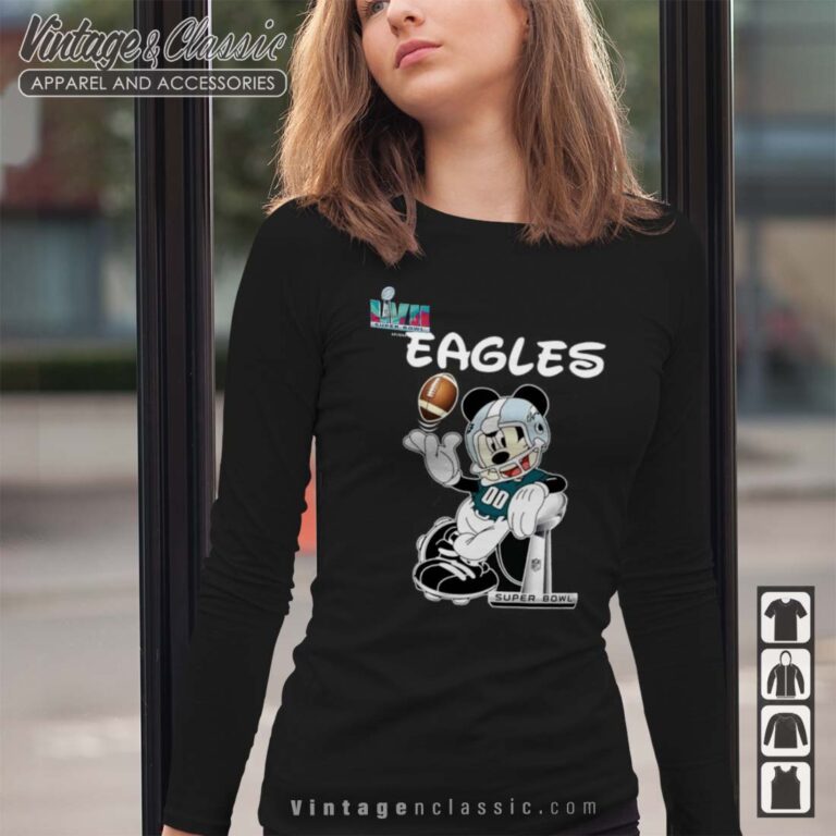 Gift For Philadelphia Eagles Fan Shirt Philadelphia Eagles Mickey Mouse longsleeves Gift For Philadelphia Eagles Fan Shirt Philadelphia Eagles Mickey Mouse longsleeves