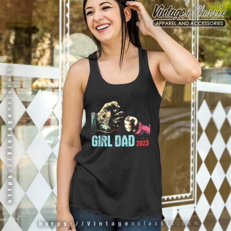 Girl Dad Shirt Promoted To Girl Dad Daddy 2023 Tank Top Racerback Girl Dad Shirt Promoted To Girl Dad Daddy 2023 Tank Top Racerback