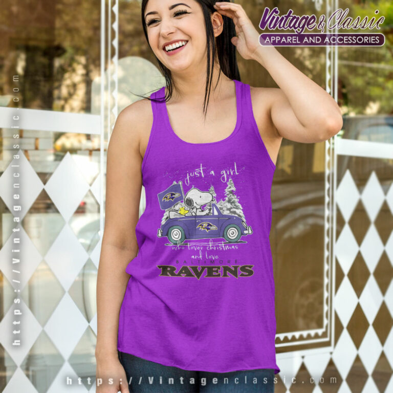 Girl Who Lover Christmas And Love Ravens Tank Top Racerback Girl Who Lover Christmas And Love Ravens Tank Top Racerback