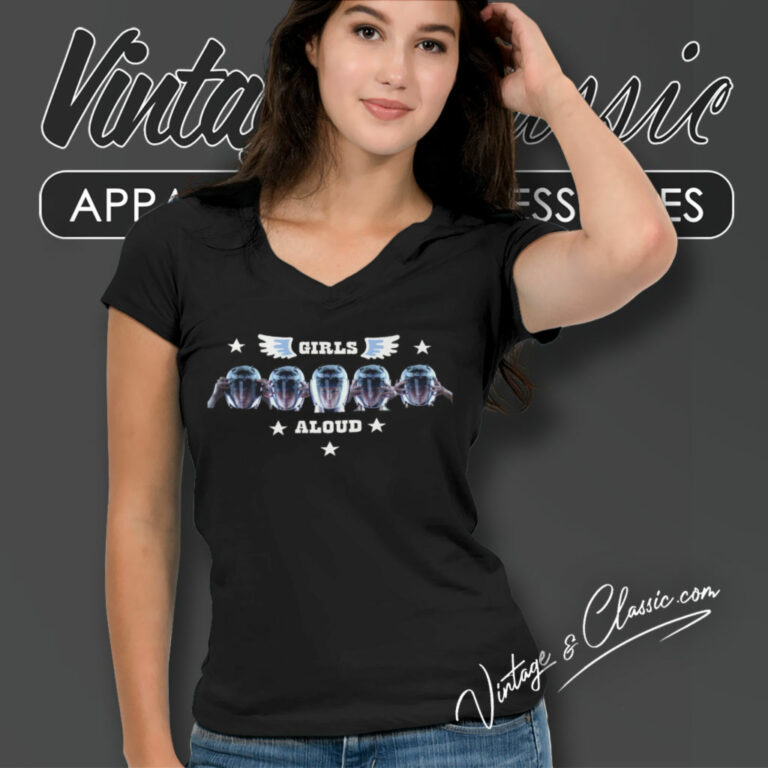 Girls Aloud Wake Me Up V Neck TShirt Girls Aloud Wake Me Up V Neck TShirt