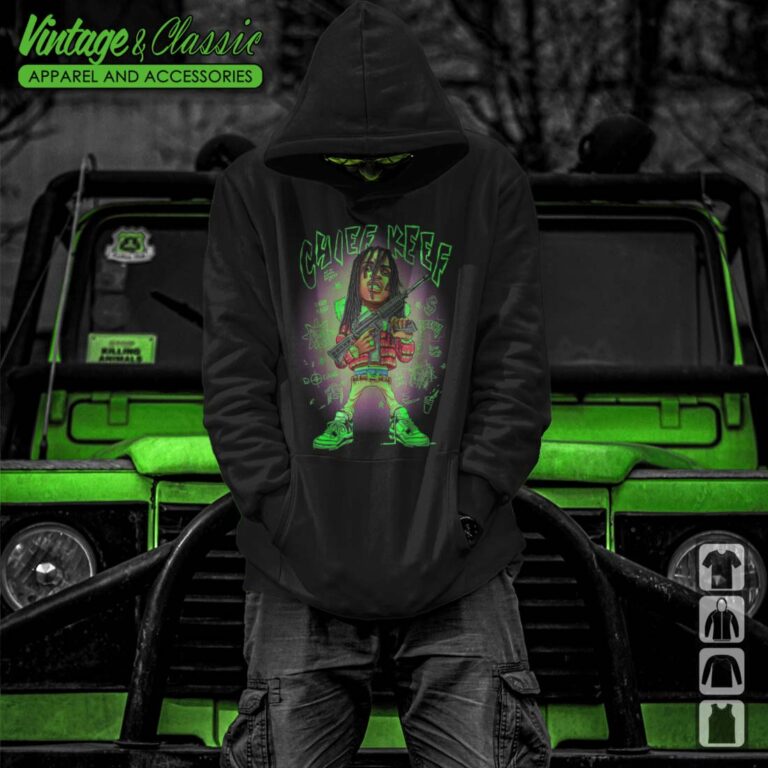 Glo Gang Chief Keef Make You Run Neon Art Hoodie Glo Gang Chief Keef Make You Run Neon Art Hoodie
