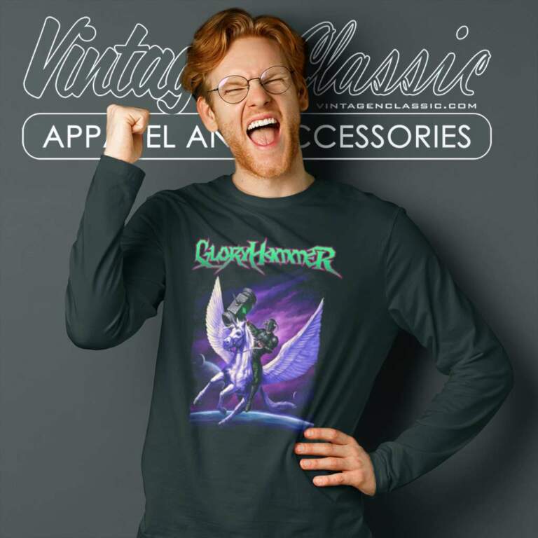 Gloryhammer Shirt Fly Away Long Sleeve Tee Gloryhammer Shirt Fly Away Long Sleeve Tee