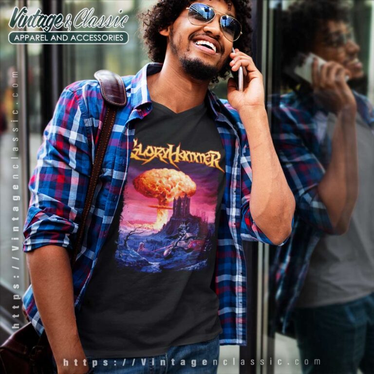 Gloryhammer Shirt Return To The Kingdom Of Fife V Neck TShirt Gloryhammer Shirt Return To The Kingdom Of Fife V Neck TShirt