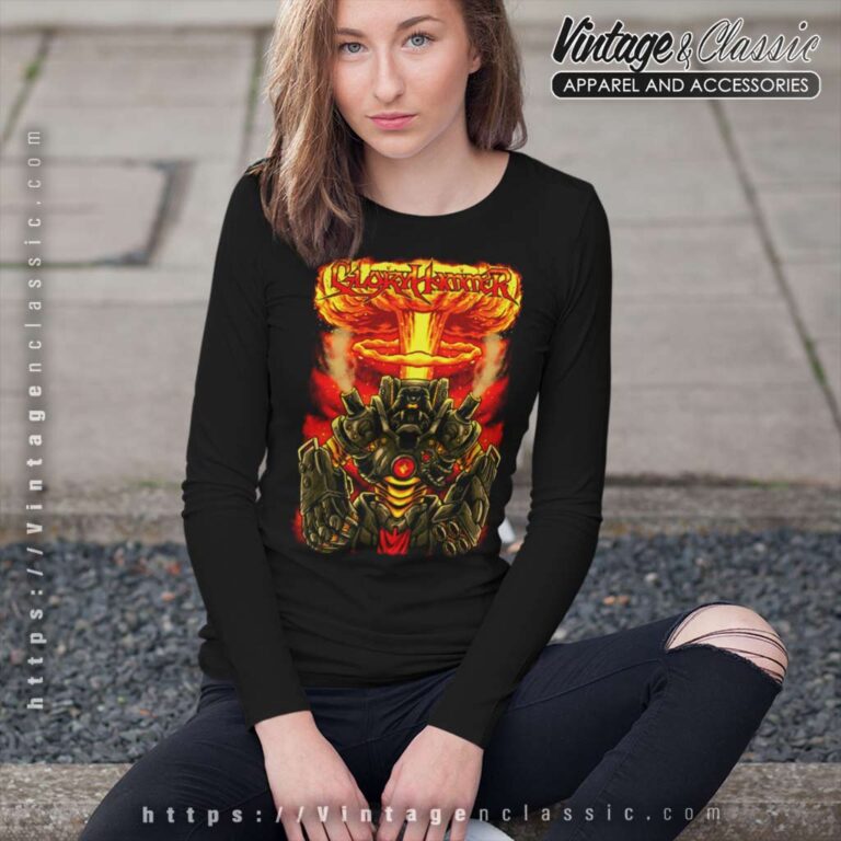 Gloryhammer Shirt Robotic Defender Of Space Dundee Long Sleeve Tee Gloryhammer Shirt Robotic Defender Of Space Dundee Long Sleeve Tee
