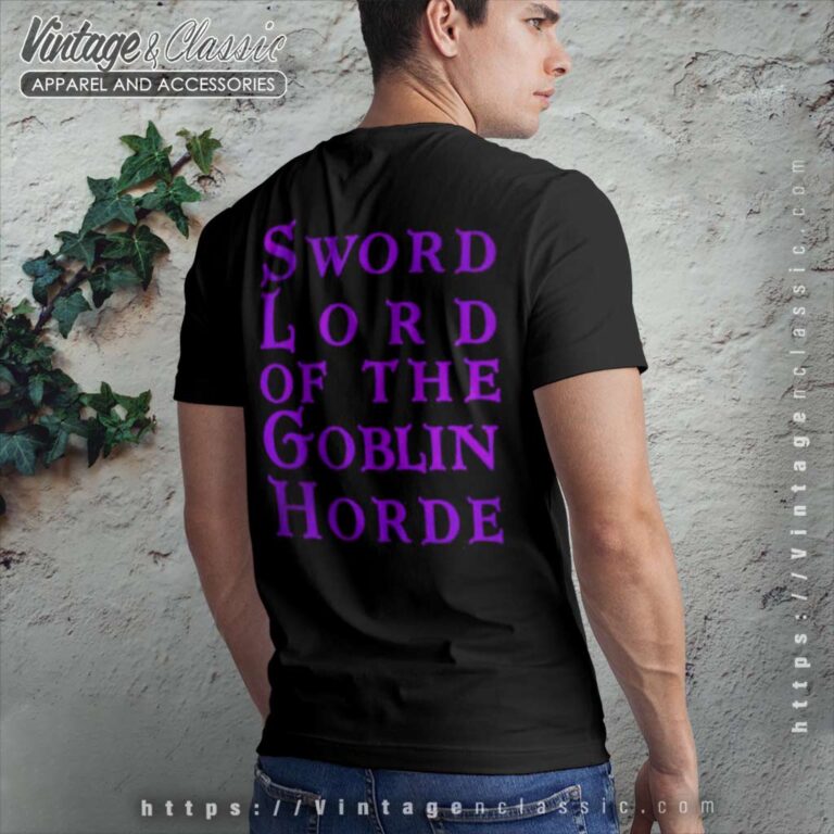 Gloryhammer Shirt Sword Lord Of The Goblin Horde T shirt Back Side Recovered Gloryhammer Shirt Sword Lord Of The Goblin Horde T shirt Back Side Recovered