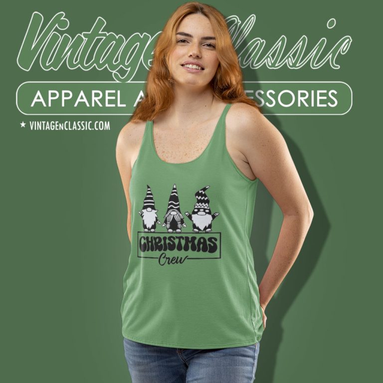 Gnome Christmas Crew Tank Top Racerback Gnome Christmas Crew Tank Top Racerback