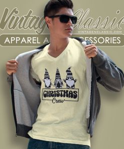 Gnome Christmas Crew V Neck TShirt