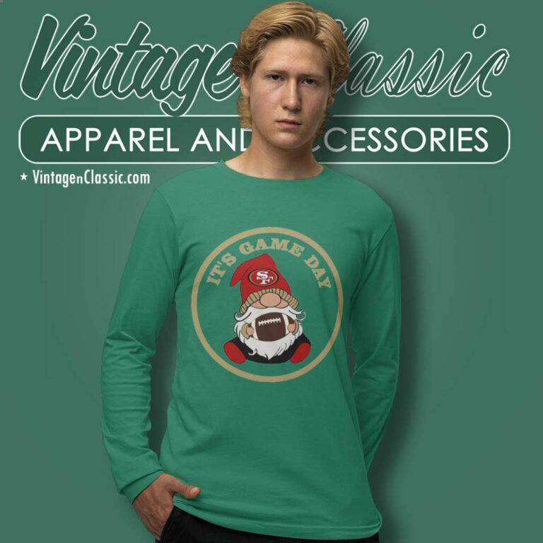 Gnome San Francisco 49ers Shirt Its Game Day Long Sleeve Tee Gnome San Francisco 49ers Shirt Its Game Day Long Sleeve Tee