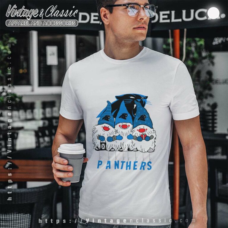 Gnome Xmas Carolina Panthers T Shirt Gnome Xmas Carolina Panthers T Shirt