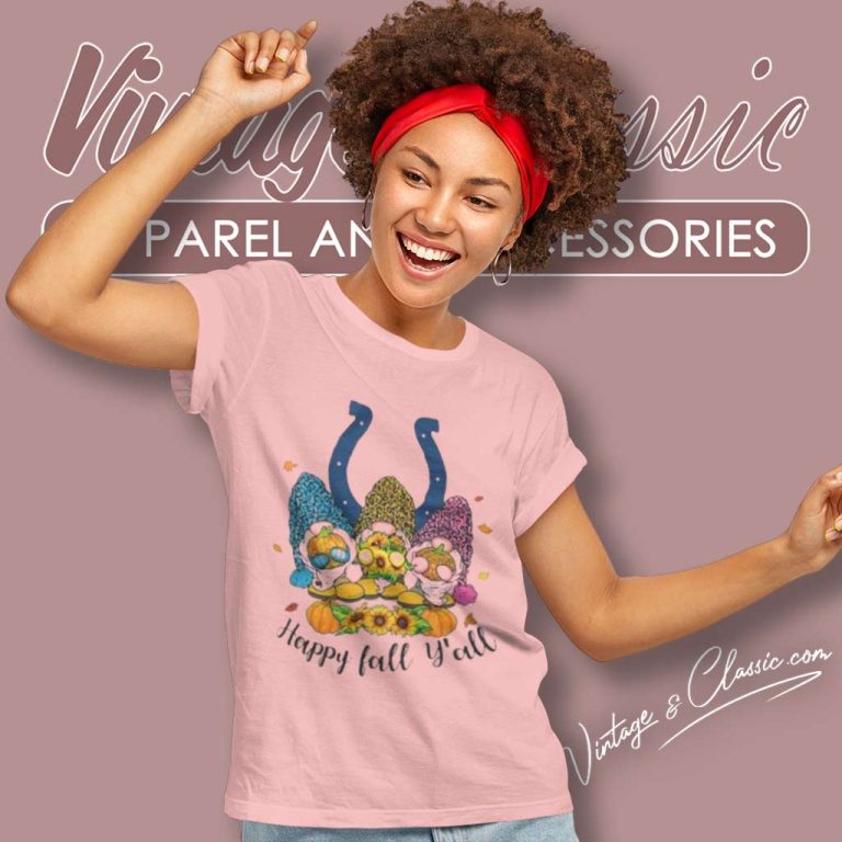 Gnomes Happy Fall Yall Indianapolis Colts Women TShirt Gnomes Happy Fall Yall Indianapolis Colts Women TShirt