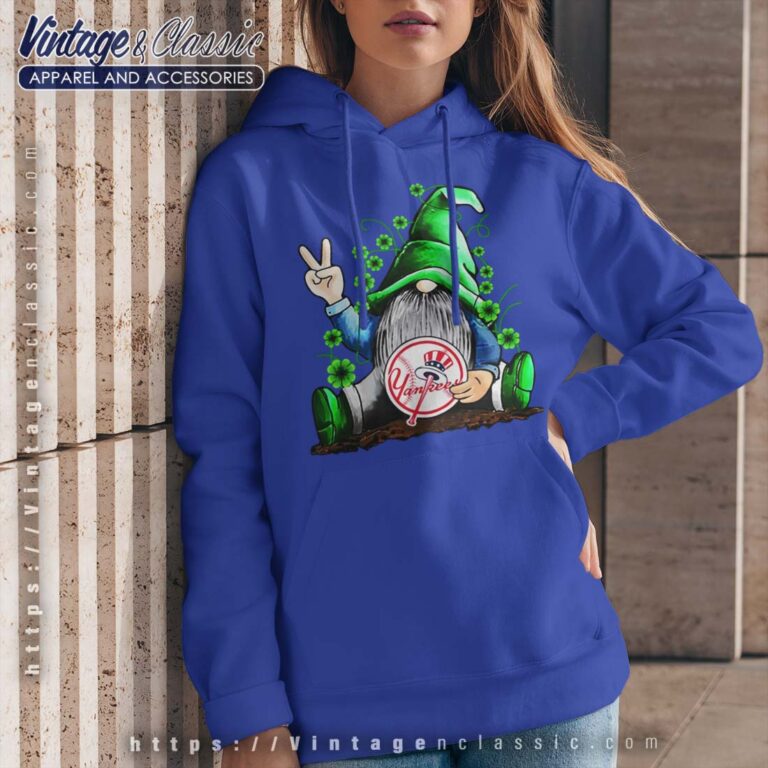 Gnomes Lucky Hug New York Yankees Royal Hoodie Gnomes Lucky Hug New York Yankees Royal Hoodie