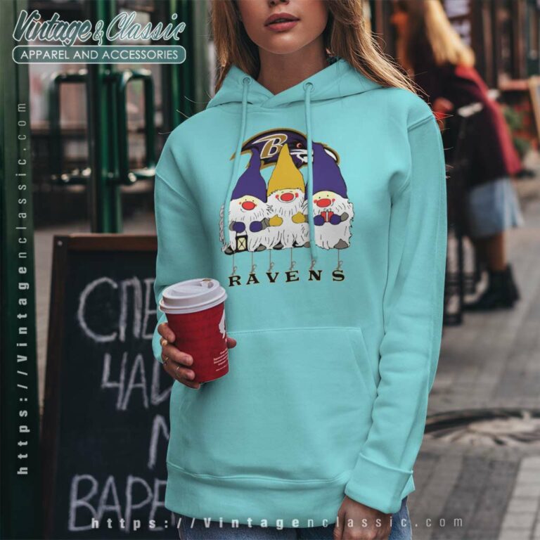 Gnomies Baltimore Ravens Christmas Hoodie Gnomies Baltimore Ravens Christmas Hoodie