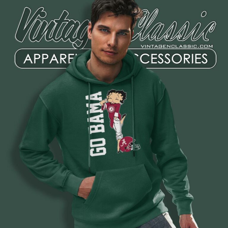 Go Alabama Crimson Tide Betty Boop Hoodie Go Alabama Crimson Tide Betty Boop Hoodie