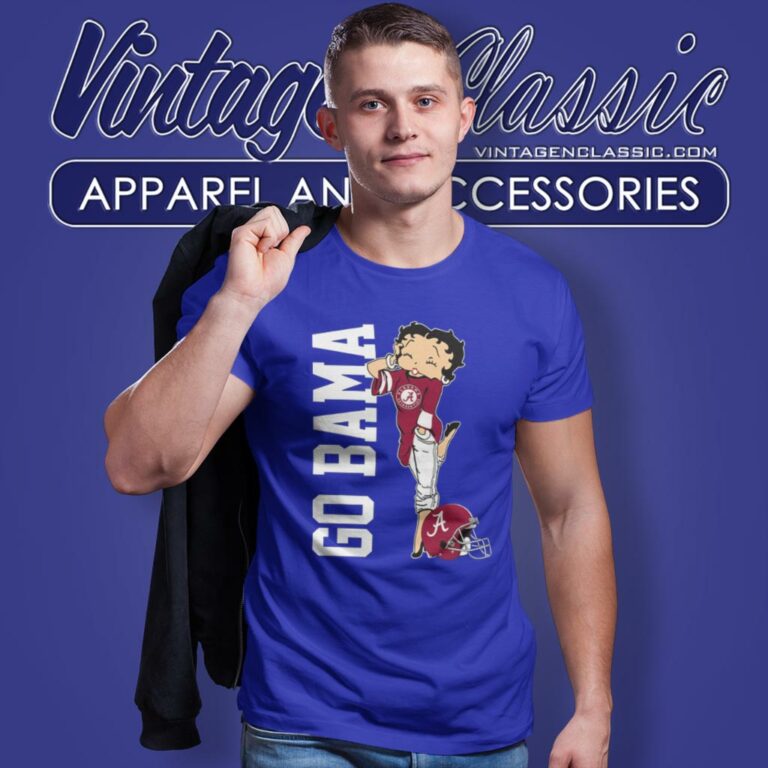 Go Alabama Crimson Tide Betty Boop T Shirt Go Alabama Crimson Tide Betty Boop T Shirt