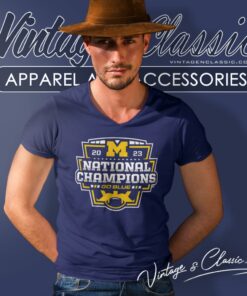 Go Blue Michigan Wolverines Cfp 2023 National Champions V Neck TShirt