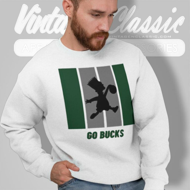 Go Bucks Air Bart Simpsons Sweatshirt Go Bucks Air Bart Simpsons Sweatshirt