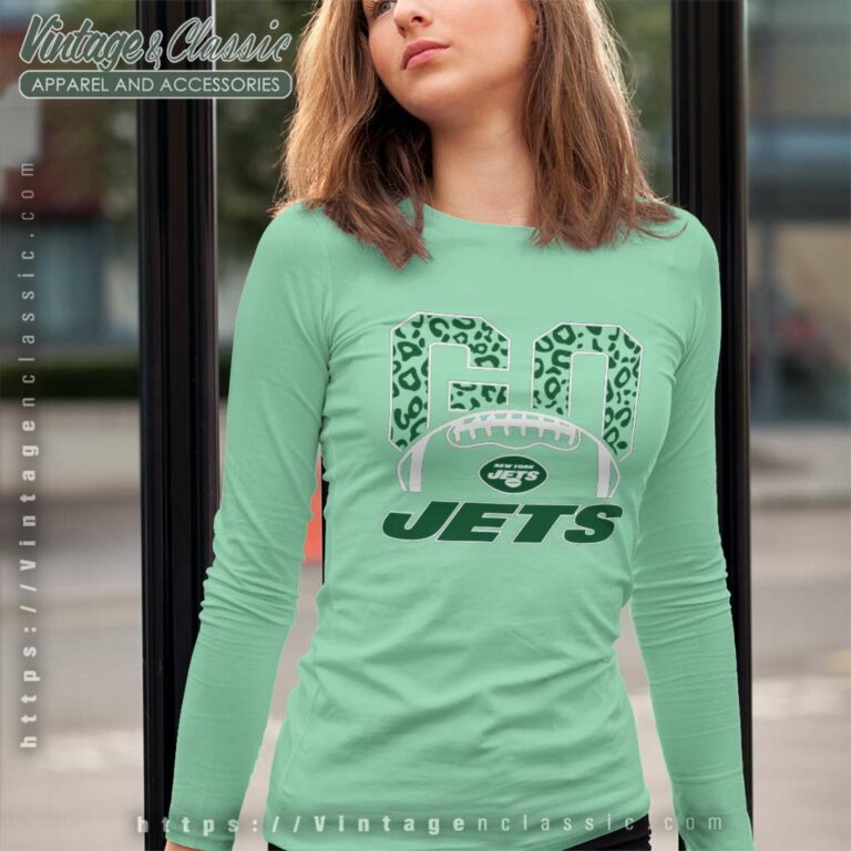 Go New York Jets Leopard Long Sleeve Tee Go New York Jets Leopard Long Sleeve Tee