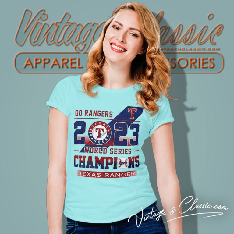 Go Rangers 2023 Texas Rangers American League Champions Women T Shirt Go Rangers 2023 Texas Rangers American League Champions Women T Shirt