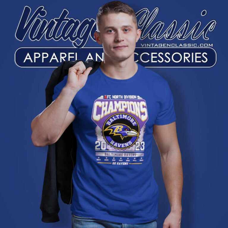 Go Raven 2023 Afc North Division Champions Baltimore Ravens T Shirt Go Raven 2023 Afc North Division Champions Baltimore Ravens T Shirt