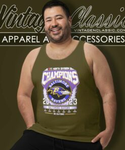 Go Raven 2023 Afc North Division Champions Baltimore Ravens Tank Top Racerback