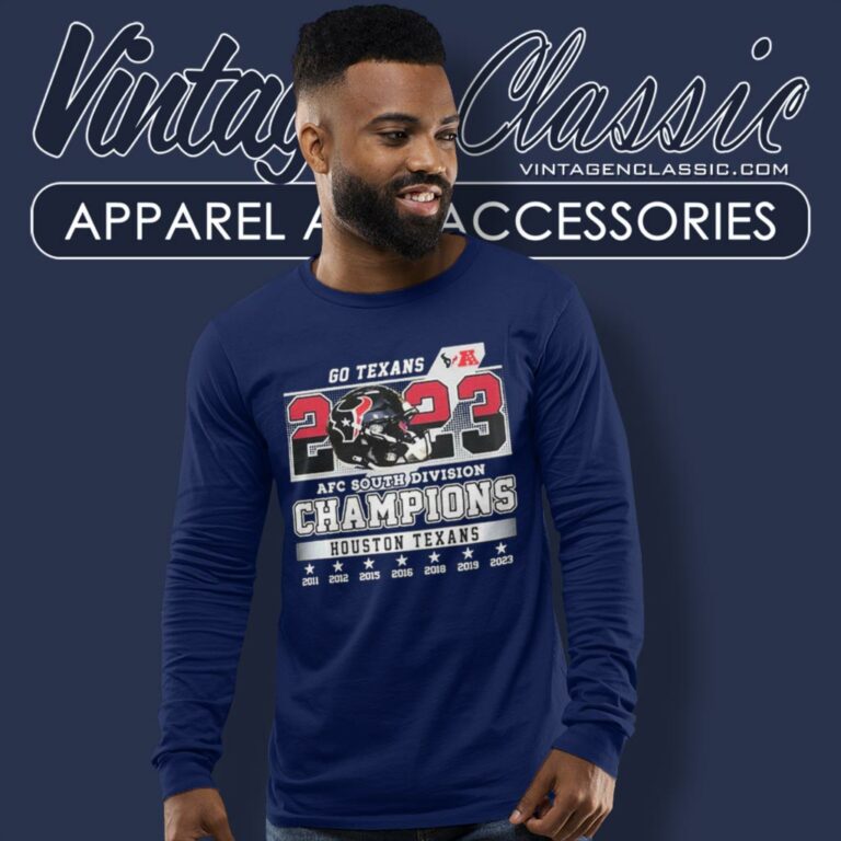 Go Texans 2023 Afc South Division Champions Houston Texans Long Sleeve Tee Go Texans 2023 Afc South Division Champions Houston Texans Long Sleeve Tee