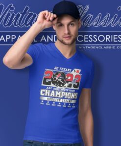 Go Texans 2023 Afc South Division Champions Houston Texans V Neck TShirt