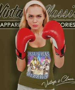 God Christian Jesus Has Rizzen Tank Top Racerback