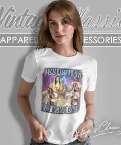 God Christian Jesus Has Rizzen Women TShirt