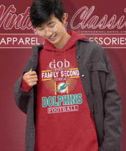 God First Family Second Miami Dolphins Hoodie