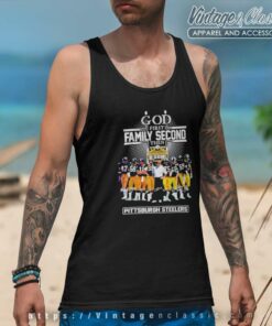 God First Family Second Then 90 Season Pittsburgh Steelers Tank Top Racerback