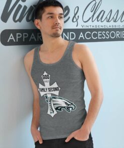 God First Family Second Then Eagles Tank Top Racerback