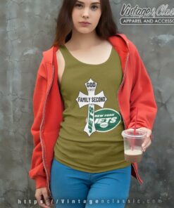 God First Family Second Then Jets Tank Top Racerback