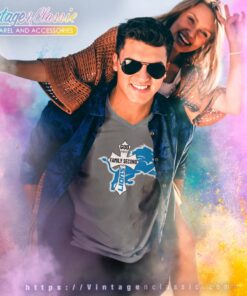 God First Family Second Then Lions V Neck TShirt