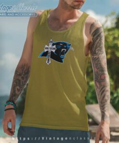 God First Family Second Then Panthers Shirt 4 God First Family Second Then Panthers Tank Top Racerback