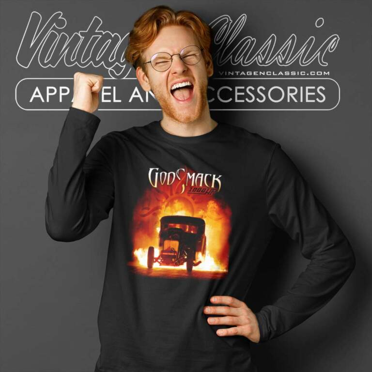 Godsmack 1000hp Albums Long Sleeve Tee Godsmack 1000hp Albums Long Sleeve Tee