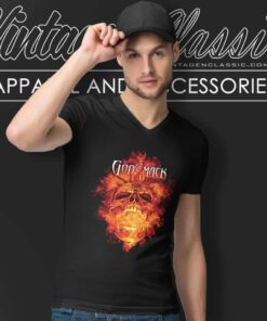 Godsmack 1000hp Tour V Neck TShirt