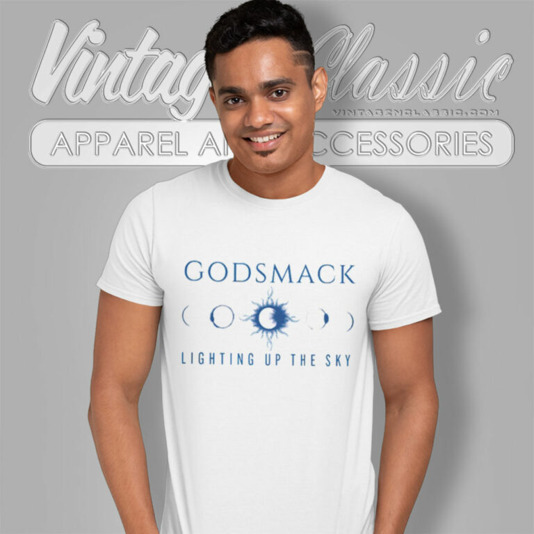 Godsmack Blue Lunar T Shirt Godsmack Blue Lunar T Shirt