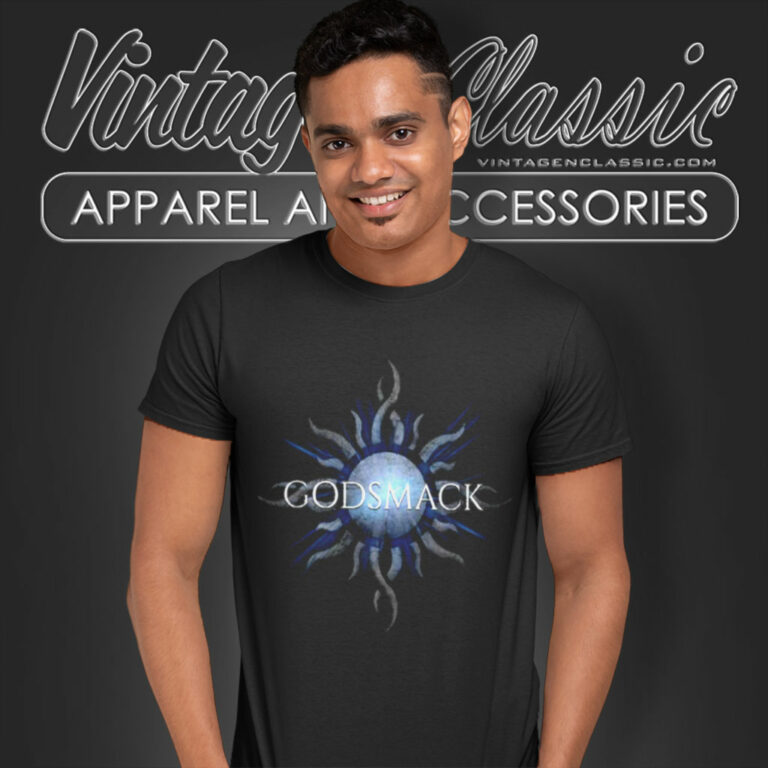 Godsmack Blue Sunburst T Shirt Godsmack Blue Sunburst T Shirt
