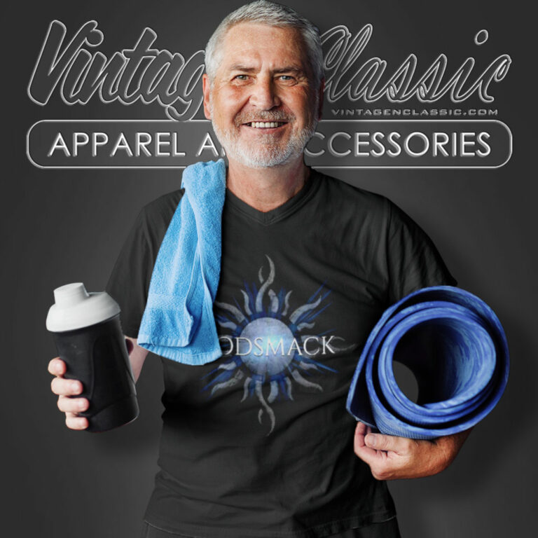 Godsmack Blue Sunburst V Neck TShirt Godsmack Blue Sunburst V Neck TShirt