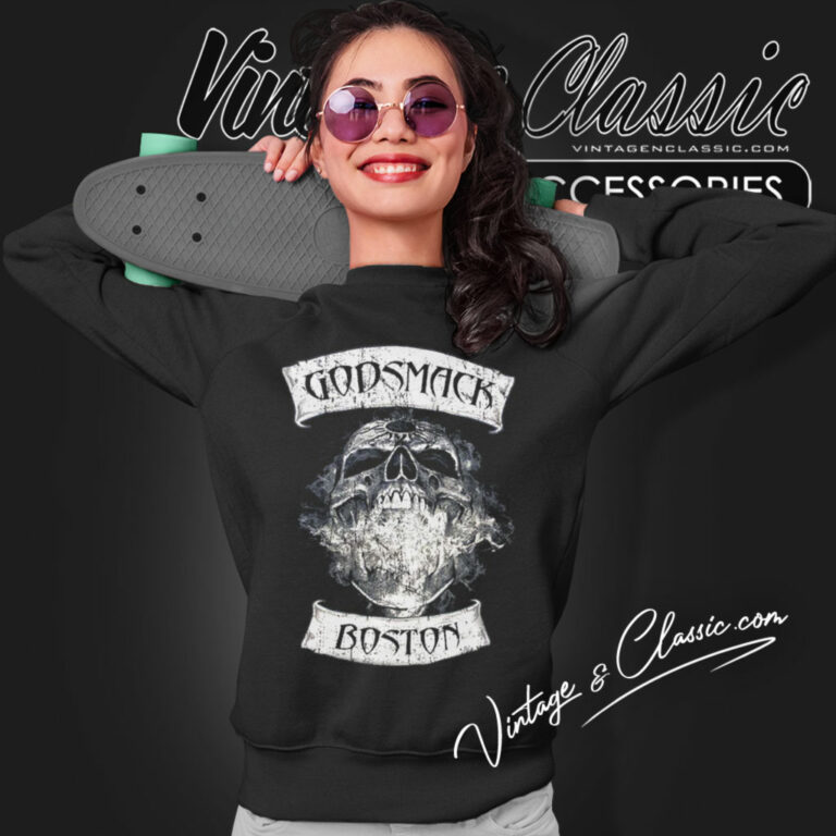 Godsmack Burning Skull Sweatshirt Godsmack Burning Skull Sweatshirt