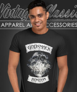 Godsmack Burning Skull T Shirt