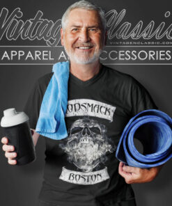 Godsmack Burning Skull V Neck TShirt