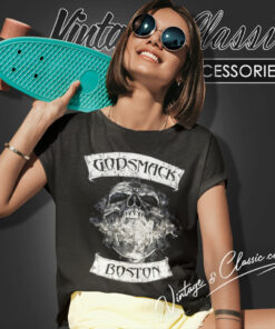 Godsmack Burning Skull Women T Shirt