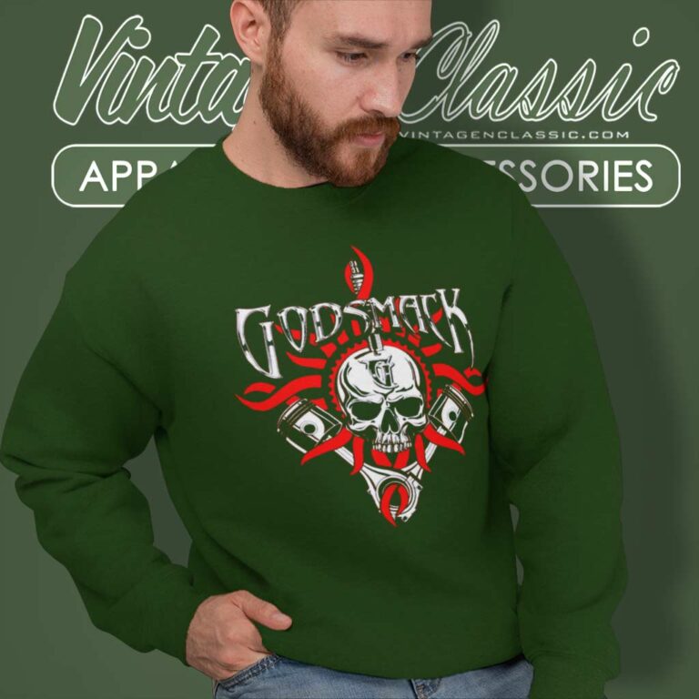 Godsmack Chrome Pistons Sweatshirt Godsmack Chrome Pistons Sweatshirt