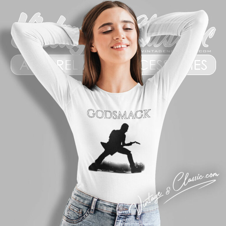 Godsmack Guitar Photo Long Sleeve Tee Godsmack Guitar Photo Long Sleeve Tee