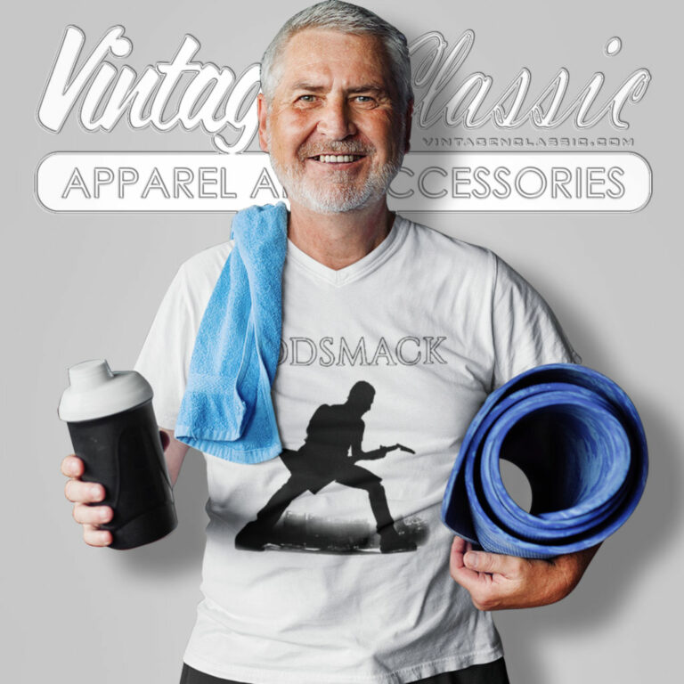 Godsmack Guitar Photo V Neck TShirt Godsmack Guitar Photo V Neck TShirt