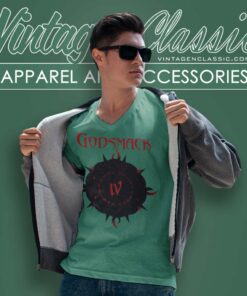 Godsmack Iv V Neck TShirt