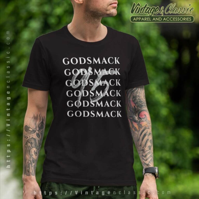Godsmack Overlay Logo T Shirt Godsmack Overlay Logo T Shirt