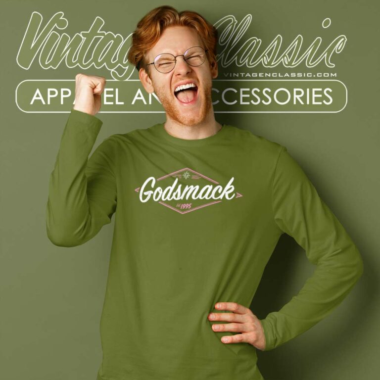 Godsmack Pink Logo Long Sleeve Tee Godsmack Pink Logo Long Sleeve Tee